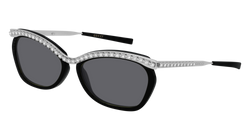 Black/SILVER 002 Frame | Grey None Lens