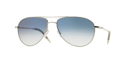 52413F Silver Frame | Clear Gradient Blue Lens