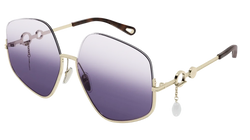 Gold 004 Frame | Violet Gradient Lens