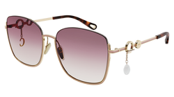 Gold 004 Frame | Pink Gradient Lens