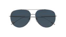 Silver 004 Frame | Blue None Lens