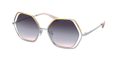 9337U7 Rose Gold Silver Gradient Frame | Smoke Blue Pink Gradient Lens