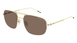 Gold 003 Frame | Brown None Lens