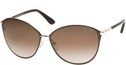 28H Shiny Rose Gold / Dark Havana Frame | brown polarized brown polarized Lens