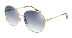 Gold 002 Frame | BLUE Lens