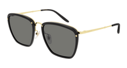 Black/GOLD 001 Frame | GREY Lens