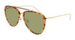 Havana/GOLD 003 Frame | GREEN Lens