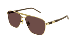 Gold/BROWN 002 Frame | BROWN Lens