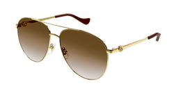 Gold 002 Frame | BROWN Lens