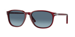 126/Q8 Trasparent Red Frame | Blue Gradient Lens