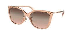 55619L Transparent Champagne Frame | Brown Pink Gradient Lens