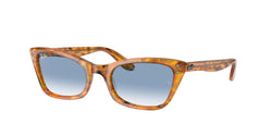 13423F Amber Tortoise Frame | Blue Lens