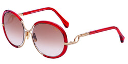 Poppy Red - Gold Frame | Gradient Brown Lens