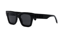 01A Acetate Shiny Black Frame | Smoke Lens