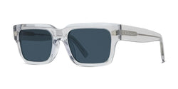 Acetate Shiny Transparent Light Grey Frame | Petrol Lens