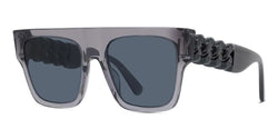 Injected Shiny Transparent Light Grey Frame | Smoke Lens