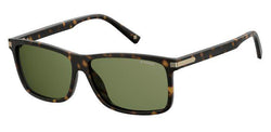 Dark Havana 0086 Frame | Green Polarized UC Lens