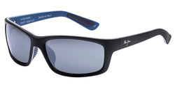 766-02MD Matte Soft Black With White And Blue Frame | Neutral Grey Lens