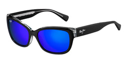 Black With Crystal Frame | Blue Hawaii Lens