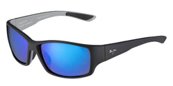 Soft Black With Sea Blue And Grey Frame | Blue Hawaii Lens