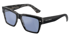 Black On Grey Havana Frame | Light Blue Mirror Silver Lens