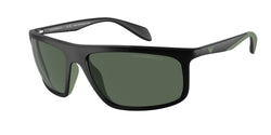 Matte Black / Rubber Green Frame | Dark Green Lens