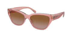 Milky Pink / Transparent Pink Frame | Brown Gradient Lens