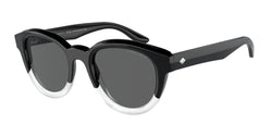 Gradient Black / White Frame | Dark Grey Lens