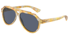 Yellow Tortoise Frame | Blue Lens