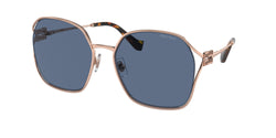 Rose Gold Frame | Dark Blue Lens