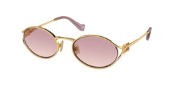 Gold Frame | Brown Gradient Violet Lens