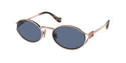 Pink Gold Frame | Dark Blue Lens