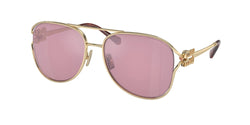 Pale Gold Frame | Dark Pink Mirror Internal Silver Lens