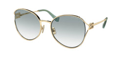 Pale Gold Frame | Clear Gradient Light Blue Lens