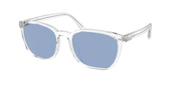 Shiny Crystal Frame | Light Blue Lens
