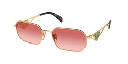 Gold Frame | Pink Gradient Red Lens