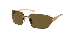 Satin Yellow Gold Frame | Dark Brown Lens