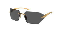 Satin Yellow Gold Frame | Dark Grey Lens