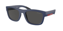 Blue Rubber Frame | Dark Grey Lens