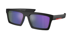 Matte Black Frame | Dark Blue Mirror Violet Lens