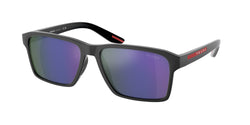 Grey Rubber Frame | Dark Blue Mirror Violet Lens