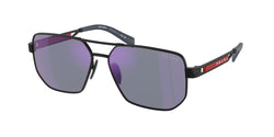 Matte Black Frame | Dark Blue Mirror Violet Lens