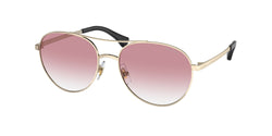 Shiny Pale Gold Frame | Pink Gradient Lens