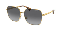 Shiny Gold Frame | Grey Gradient Polarized Lens