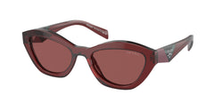 Red Transparent Frame | Dark Violet Lens