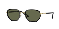 109758 Gold & Black Frame | Green Polarized Lens