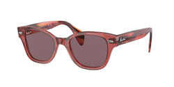 6639AF Transparent Pink Frame | Dark Violet Lens