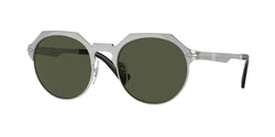 111431 Brushed Silver Frame | Green Lens