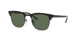 186/58 Matte Black ON Black Frame | Polarized Green Classic G-15 Lens