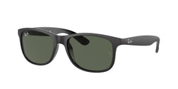 606971 Matte Black ON Black Frame | Green Classic Lens